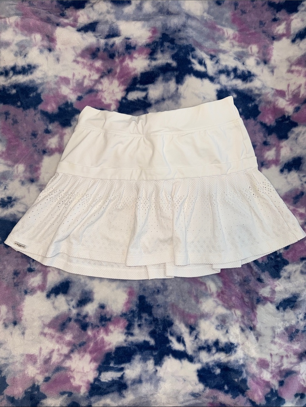 L'Etoile Sport Pointelle Lace Skort - S